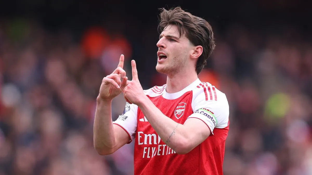 Declan Rice Hiburan Rekan Usai Kekalahan Arsenal dari Bournemouth - sumber: (footballlondon)