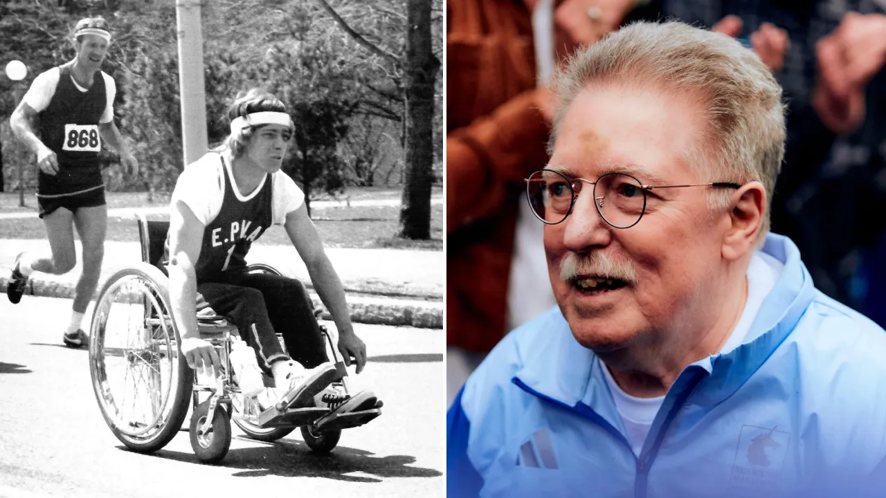 Bob Hall dikenal luas sebagai sosok yang membuka jalan bagi atlet kursi roda untuk berkompetisi di ajang maraton bergengsi. (Foto: AP)