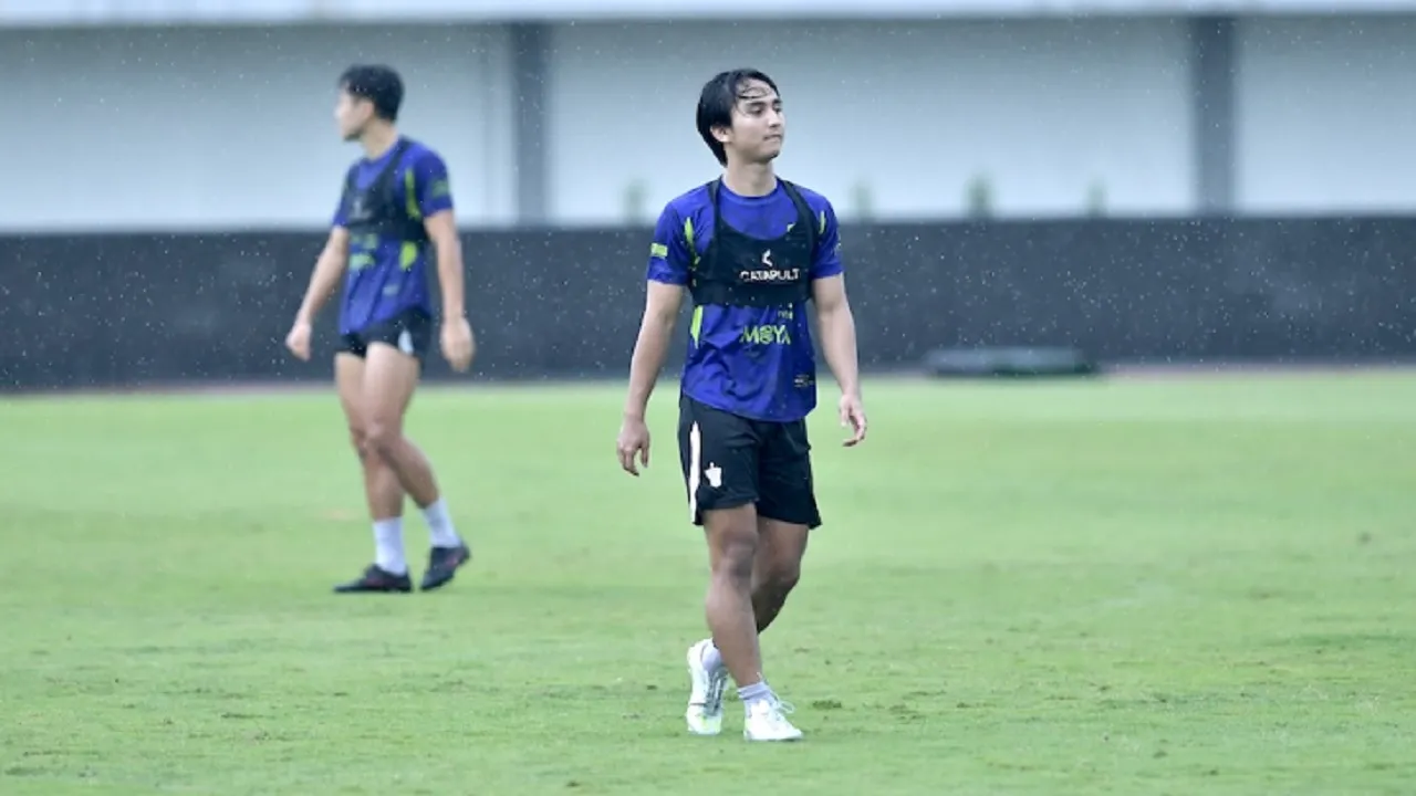 Pemain Persita Tangerang, Yardan Yafi mulai ikut berlatih