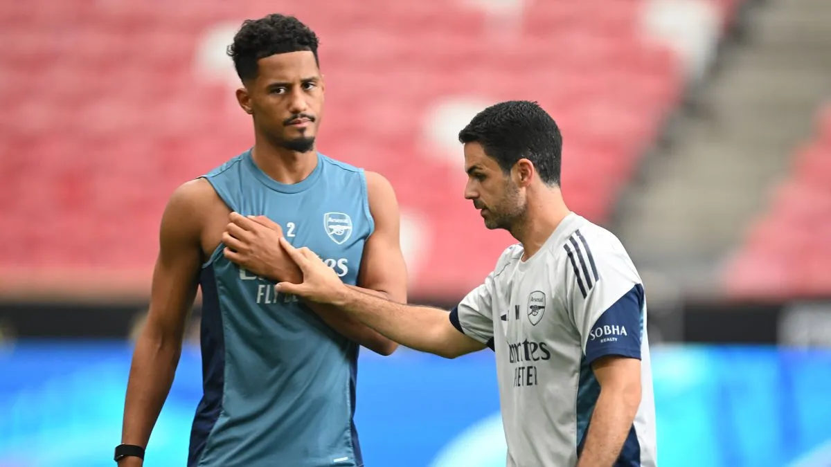 Arteta Pertimbangkan Posisi Saliba Jelang Laga Kontra City