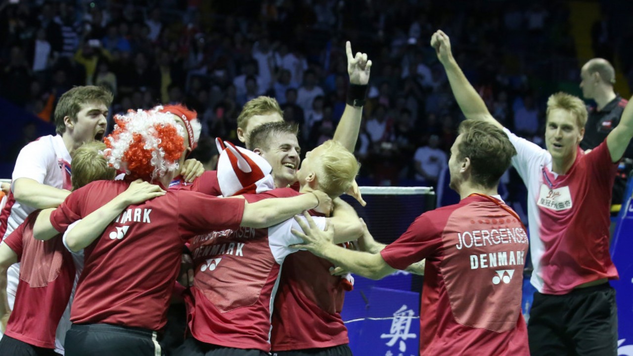 Momen Kemenangan Denmark Kalahkan Indonesia di Final Piala Thomas 2016