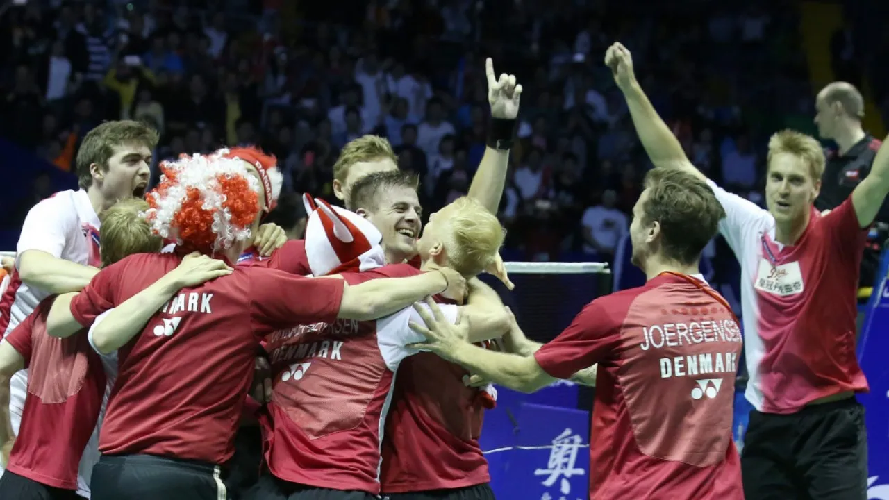 Momen Kemenangan Denmark Kalahkan Indonesia di Final Piala Thomas 2016