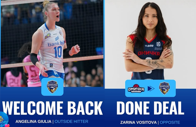 BJB Tandamata Resmi Gaet Trio Asing: Weronika, Angelina, dan Zarina Vositova!