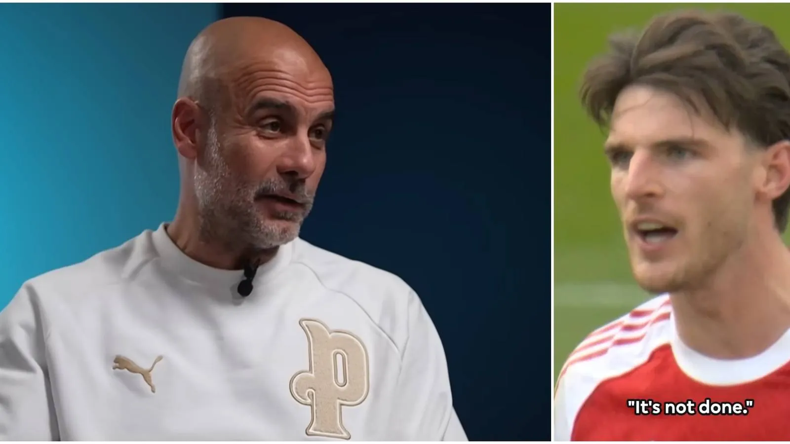 Guardiola Tanggapi Komentar Singkat Declan Rice Usai Man City Tundukkan Arsenal 2-1