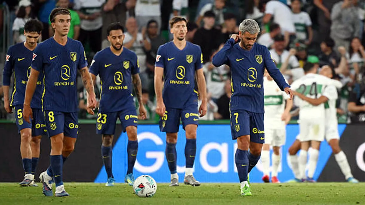 Hasil Pertandingan La Liga Spanyol: Elche 3-2 Atletico Madrid