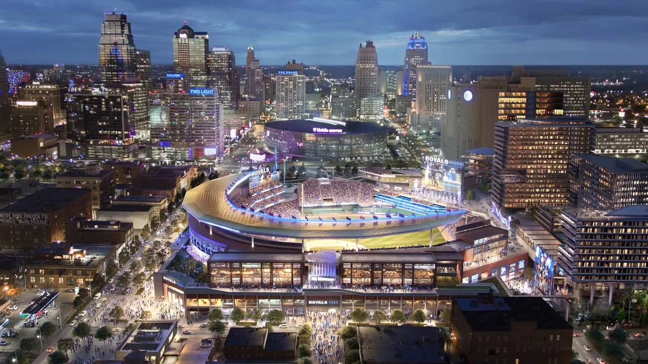 Stadion baru Kansas City Royals senilai 1,9 miliar dolar AS ini akan mulai dibangun pada tahun depan di area Crown Center sebagai tahap awal dari proyek seluas 85 acre. (Foto: AP)