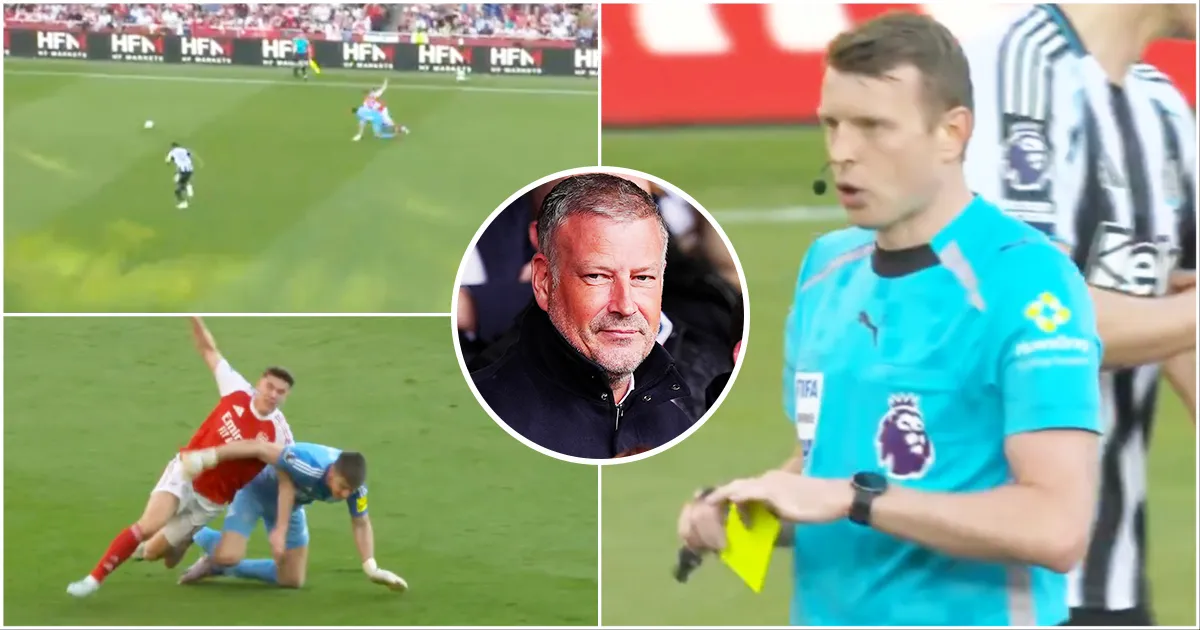 Mantan Wasit Liga Inggris Beri Penilaian atas Insiden Kartu Merah Nick Pope dalam Laga Newcastle - sumber: (givemesport)