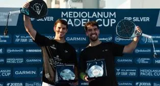Perayaan Gelar Baru Padel Cup Mediolanum di Bari Italia