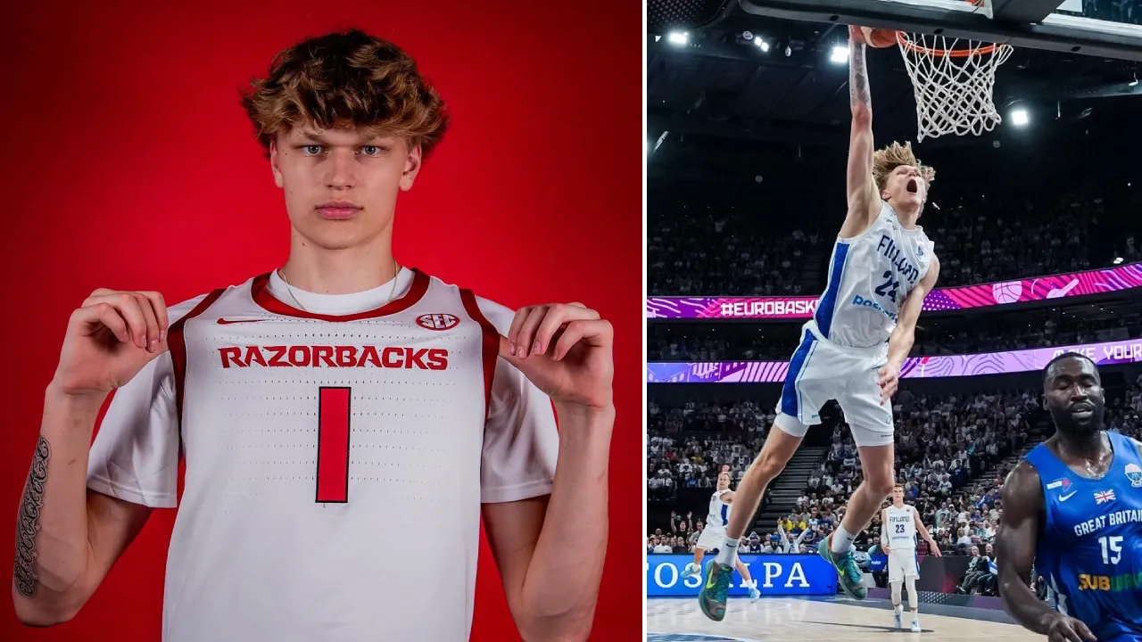 Miikka Muurinen menyatakan ambisinya untuk membantu Arkansas meraih gelar nasional, sekaligus mempersiapkan diri menuju level profesional. (Foto: AP)