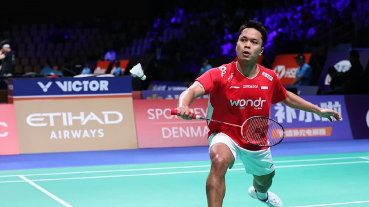 Anthony Ginting bicara soal penyebab kalah dari Toma Junior Popov.