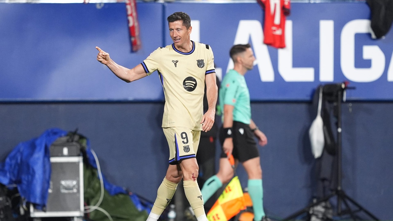 Robert Lewandowski Senang Antarkan Barcelona Menang di Kandang Osasuna