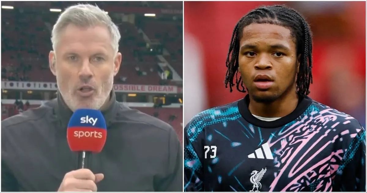 Carragher Dikecam Terkait Komentarnya tentang Rio Ngumoha dalam Laga Man Utd vs Liverpool - sumber: (givemesport)