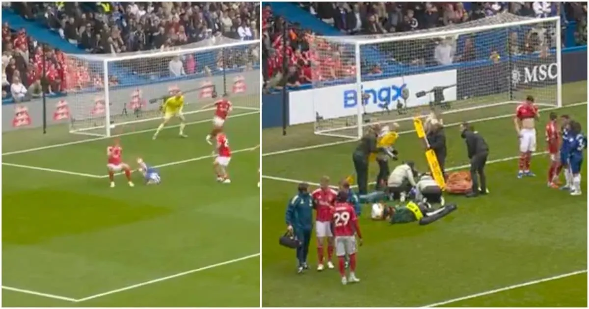 Keputusan Kontroversial Penalti Usai Benturan Kepala di Laga Chelsea vs Forest - sumber: (givemesport)