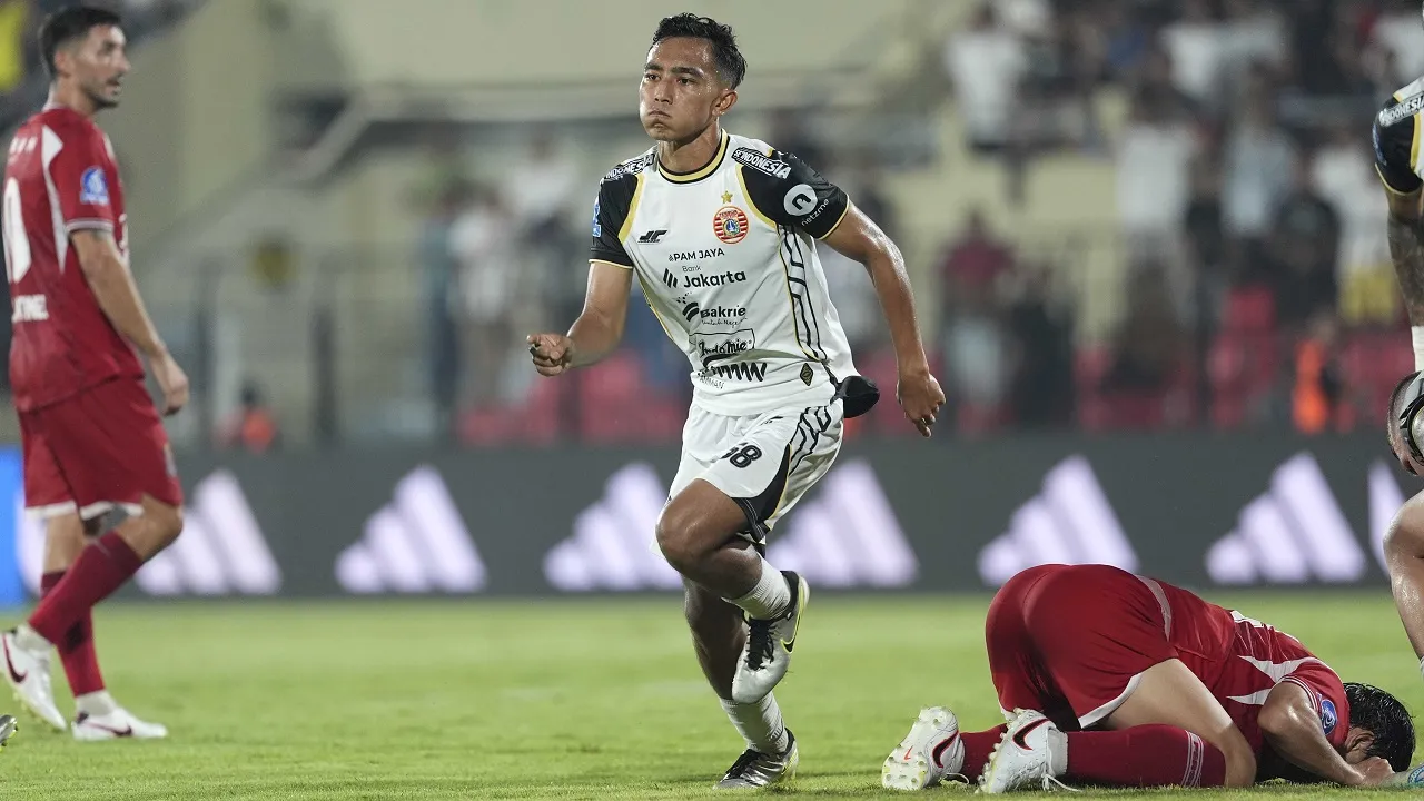 Gelandang muda Persija Jakarta, Rayhan Hannan di laga kontra Persijap Jepara