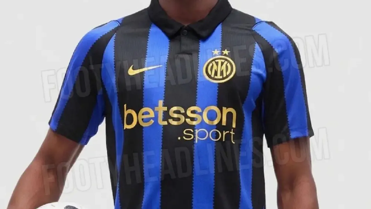Jersey Inter Milan Musim 2026/27, Mentereng Dengan Detail Emas