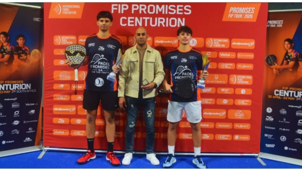 Tuan Rumah Unjuk Gigi di FIP Padel Promises Centurion Afrika Selatan