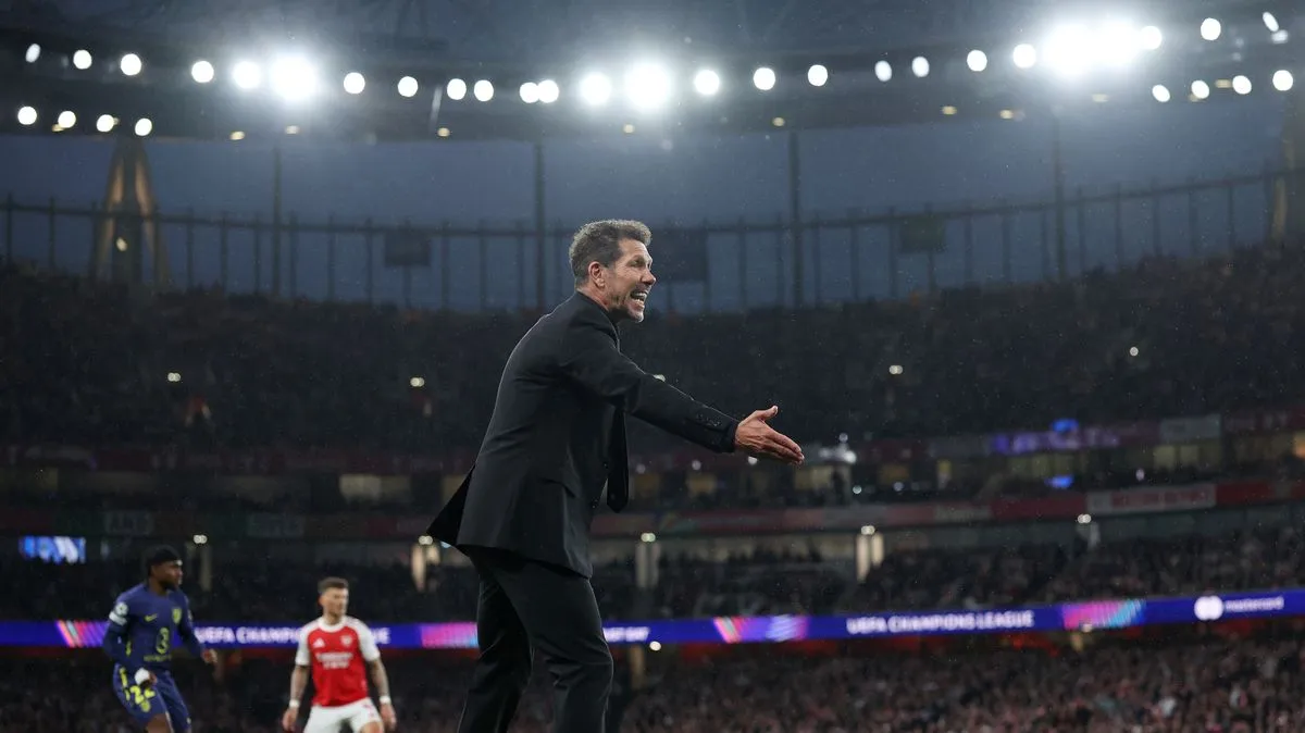 Diego Simeone Terkejut Usai Kekalahan Atletico dari Arsenal - sumber: (footballlondon)