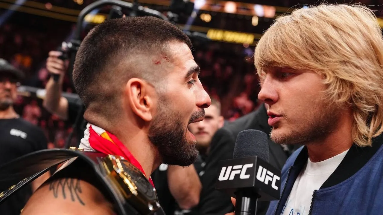 Ilia Topuria (kiri) dan Paddy Pimblett. (Foto: Fight TV)