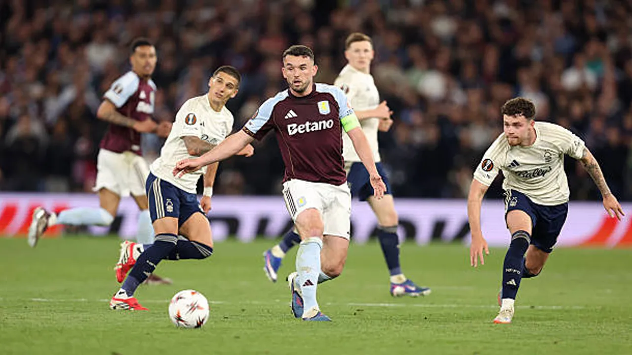Hasil Pertandingan Liga Europa: Aston Villa 4-0 Nottingham Forest
