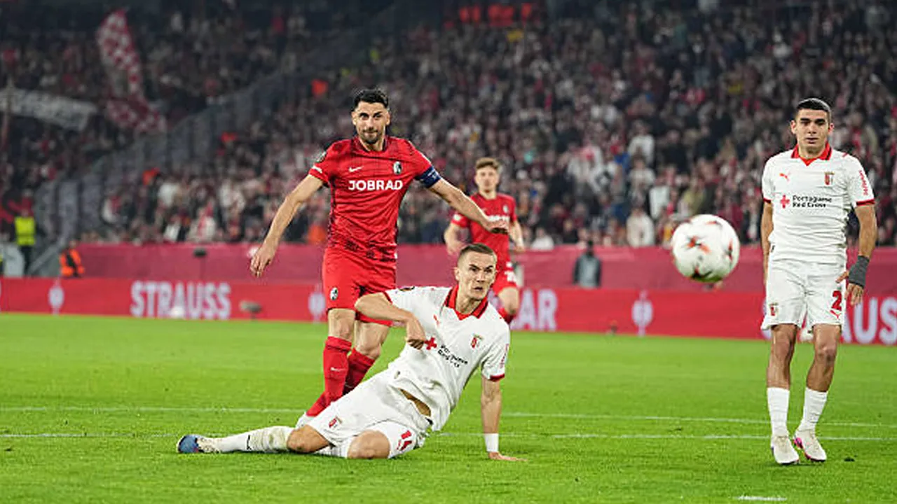 Hasil Pertandingan Liga Europa: Freiburg 3-1 Sporting Braga