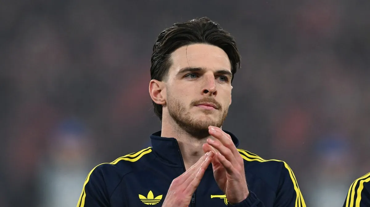 Declan Rice Peringkat Dua, Empat Bintang Arsenal Gagal FWA - sumber: (footballlondon)
