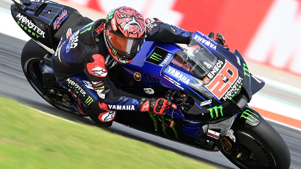 Fabio Quartararo berbekal aero baru di Le Mans.