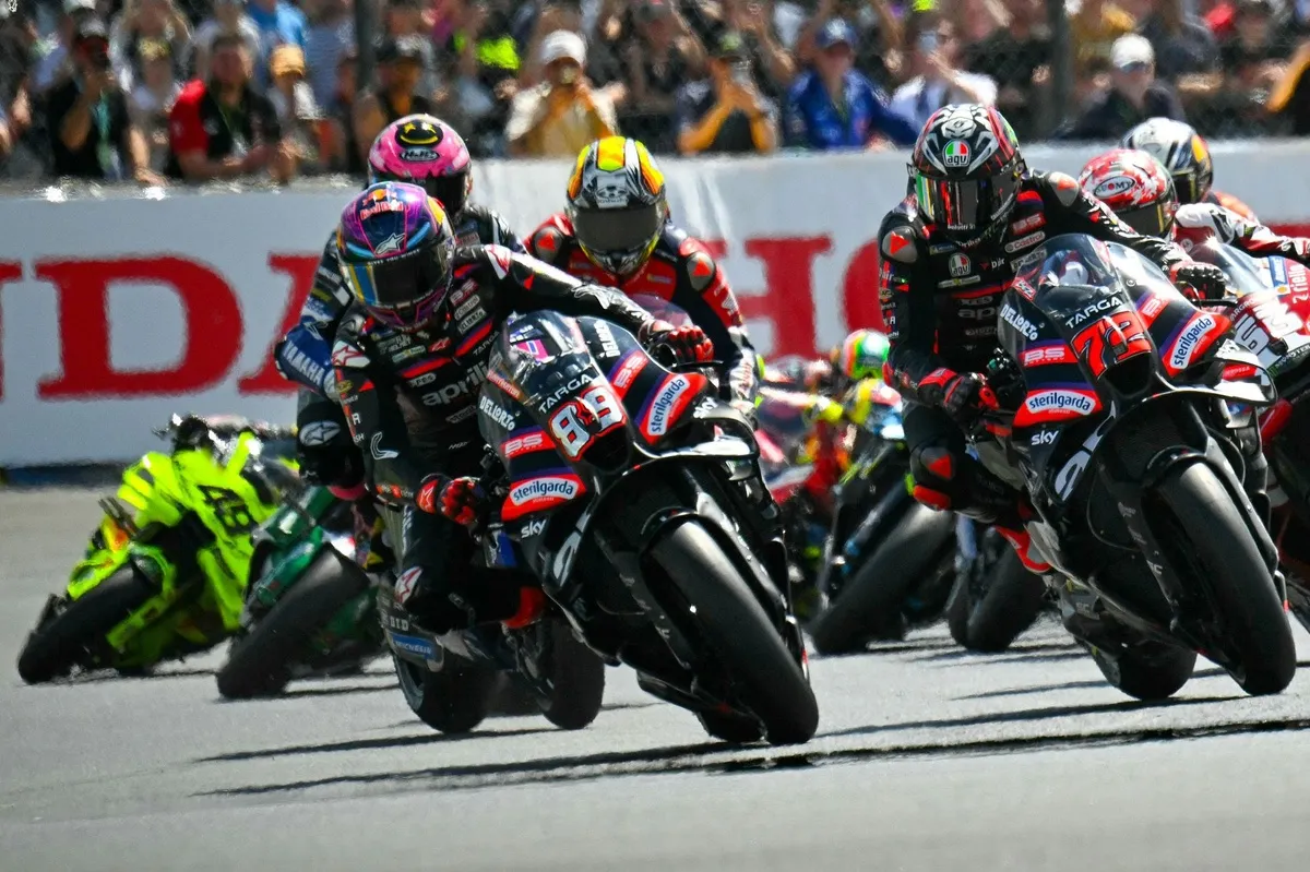 Jorge Martin Juara Sprint MotoGP Prancis, Marquez Terjatuh - sumber: (motorsport)