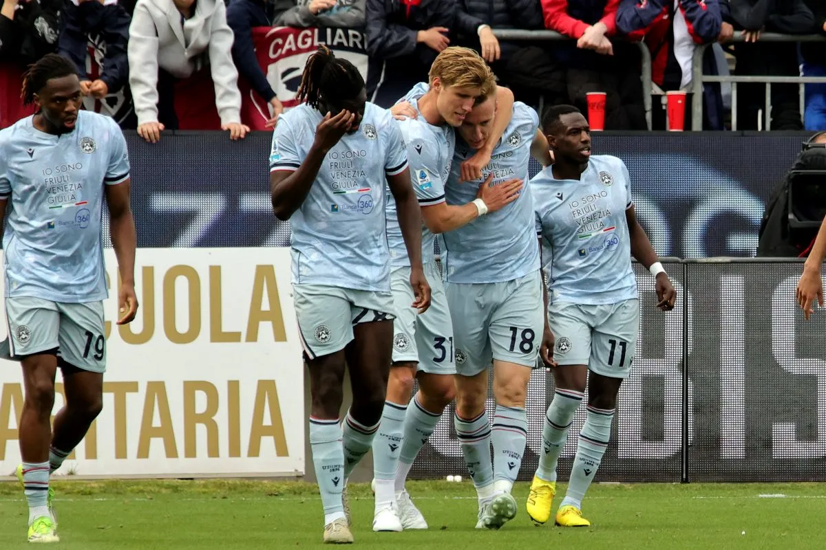 Udinese Tekuk Cagliari 2-0, Harapan Lolos Degradasi Kian Tipis - sumber: (footballitalia)