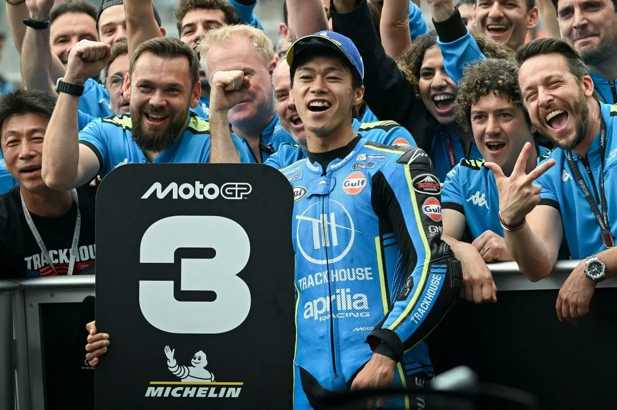 Podium MotoGP Jepang Berakhir: Ai Ogura Raih Sejarah Baru - sumber: (motorsport)