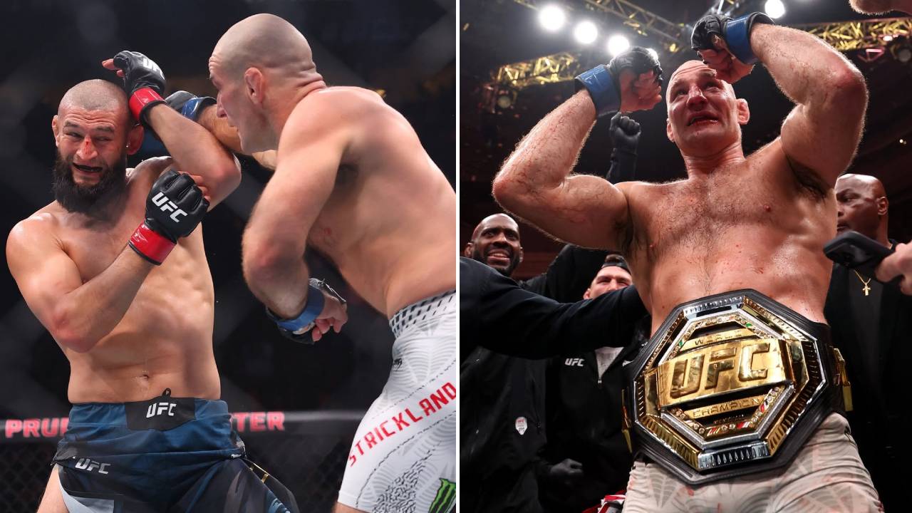 Sean Strickland Rebut Gelar Kelas Menengah UFC Usai Bekuk Khamzat Chimaev