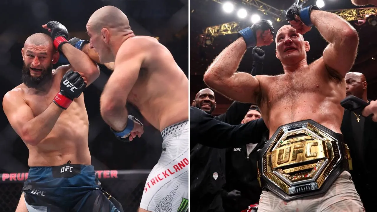 Sean Strickland Rebut Gelar Kelas Menengah UFC Usai Bekuk Khamzat Chimaev