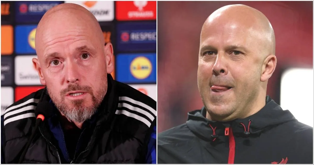 Ten Hag Angkat Bicara Soal Gaya Sepak Bola Arne Slot Sebelum Kepindahan ke Liverpool - sumber: (givemesport)