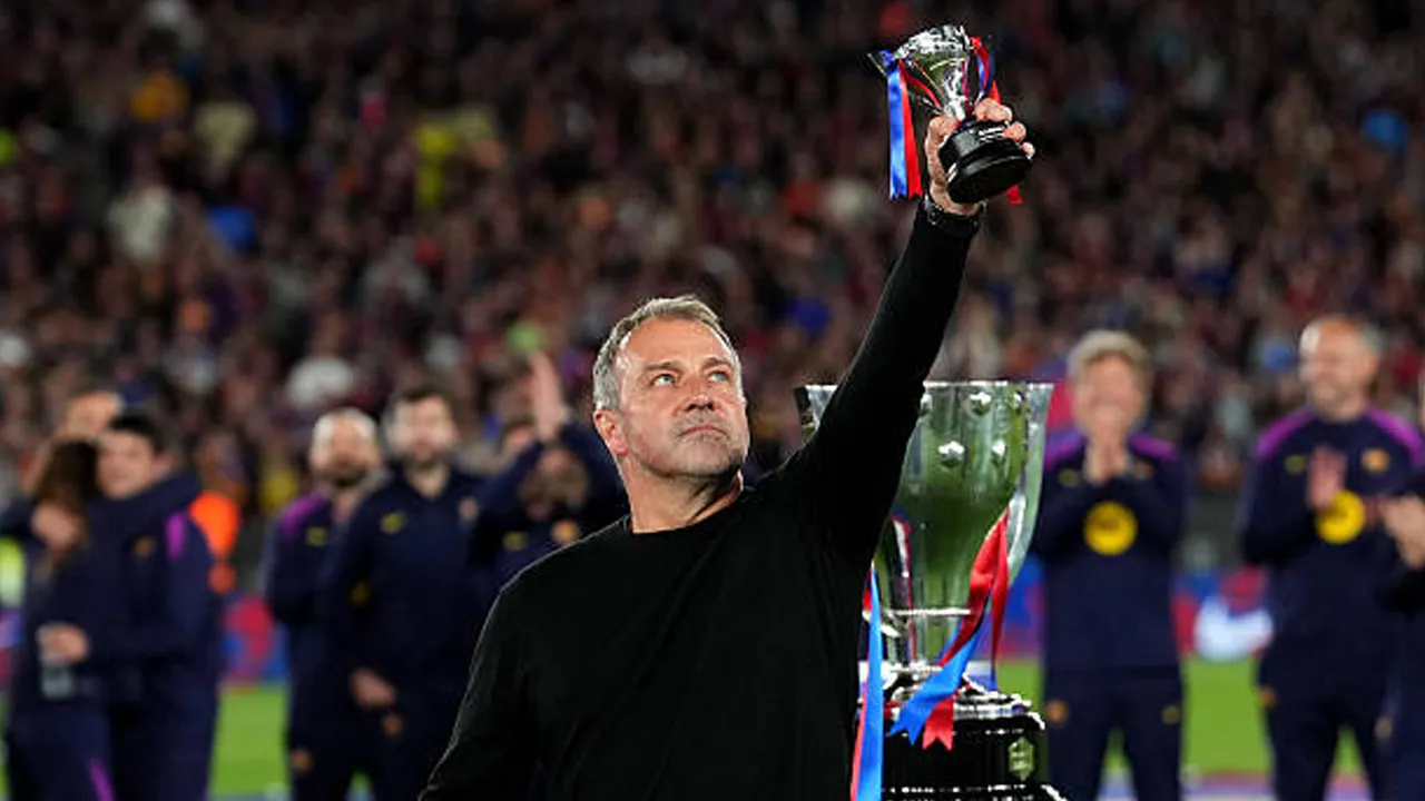 Hansi Flick Samai Rekor Pep Guardiola Setelah Barcelona Juara La Liga