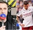 Kritik Tajam Gary Neville Terhadap Ben White dalam Laga West Ham vs Arsenal