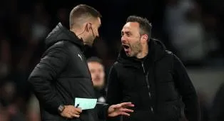 De Zerbi Soroti Drama VAR Arsenal-West Ham dan Laga Tottenham