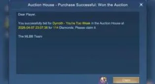 Panduan Membeli Skin di Auction House MLBB untuk Skin Langka