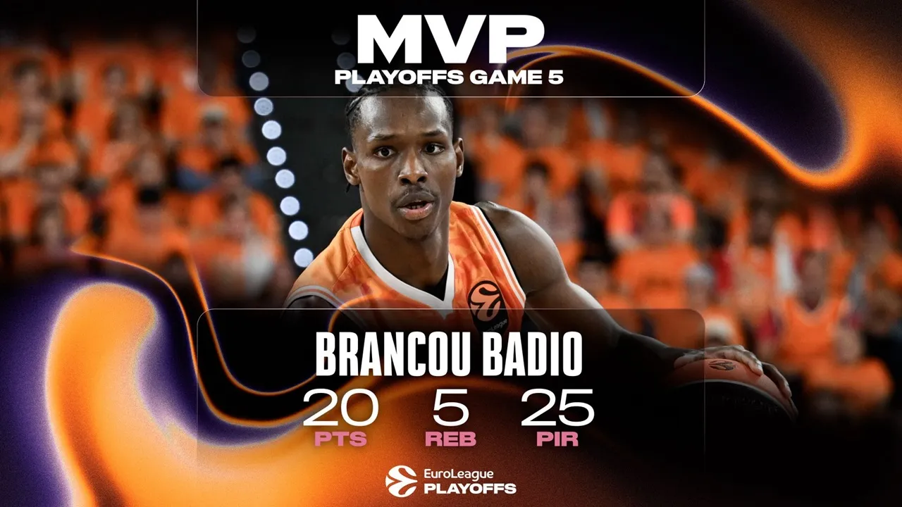Brancou Badio Sabet Gelar MVP Game 5 Playoff EuroLeague