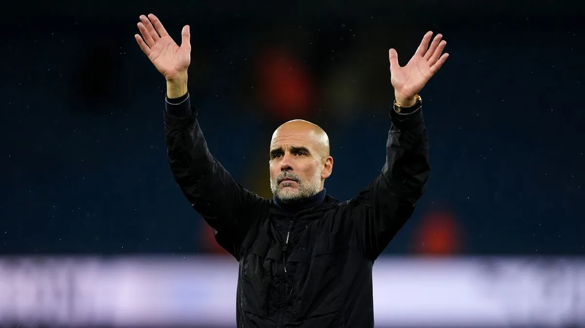 Guardiola Beri Arahan ke Pemain Palace Jelang Laga Arsenal - sumber: (footballlondon)