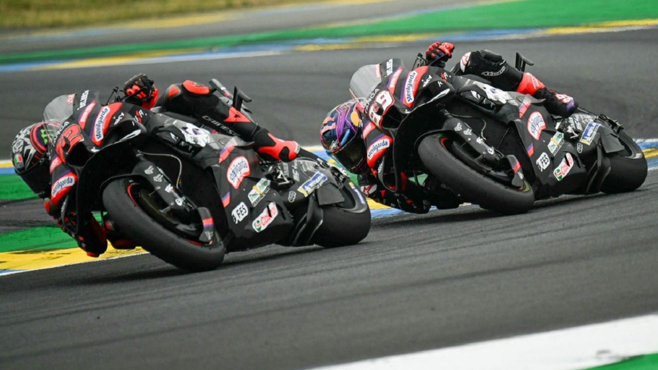 Soal Kans Raih Titel Juara, Duo Aprilia Enggan Remehkan Marc Marquez