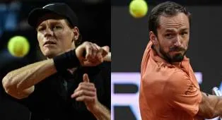 Hujan Bubarkan Duel Panas Antara Jannik Sinner Dan Daniil Medvedev Di Roma
