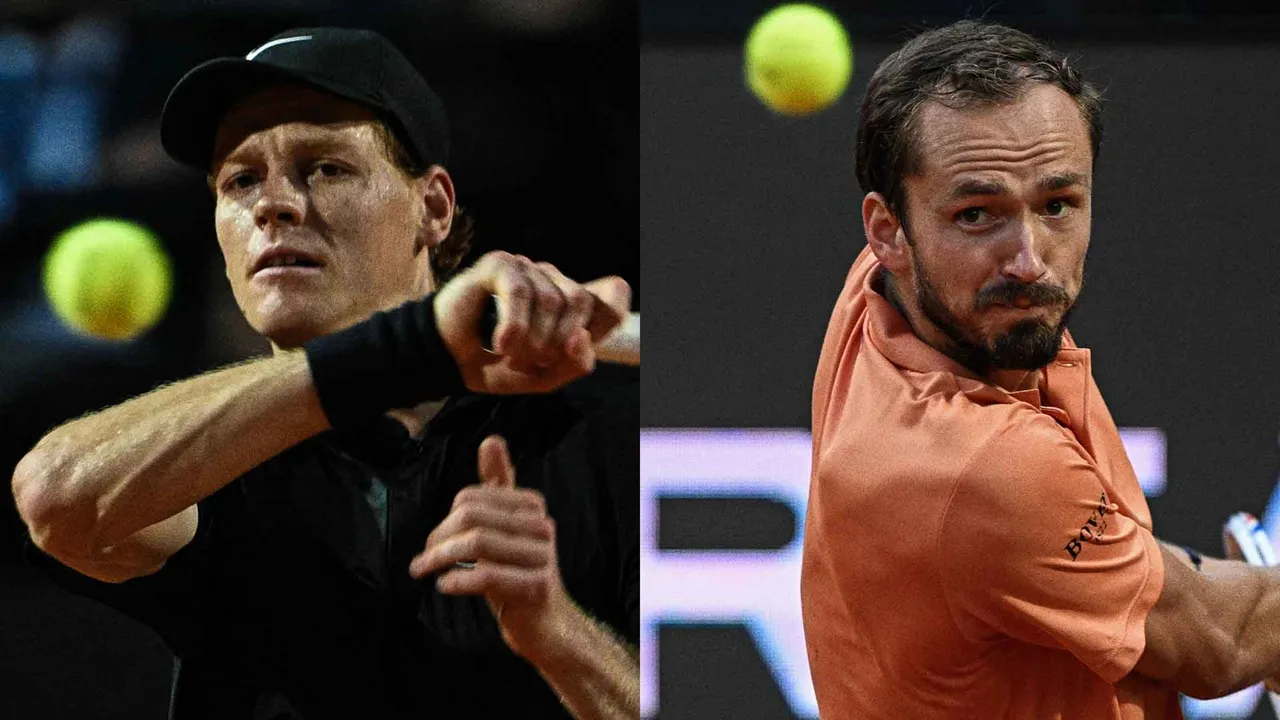 Hujan Bubarkan Laga Panas Antara Jannik Sinner Dan Daniil Medvedev Di Roma