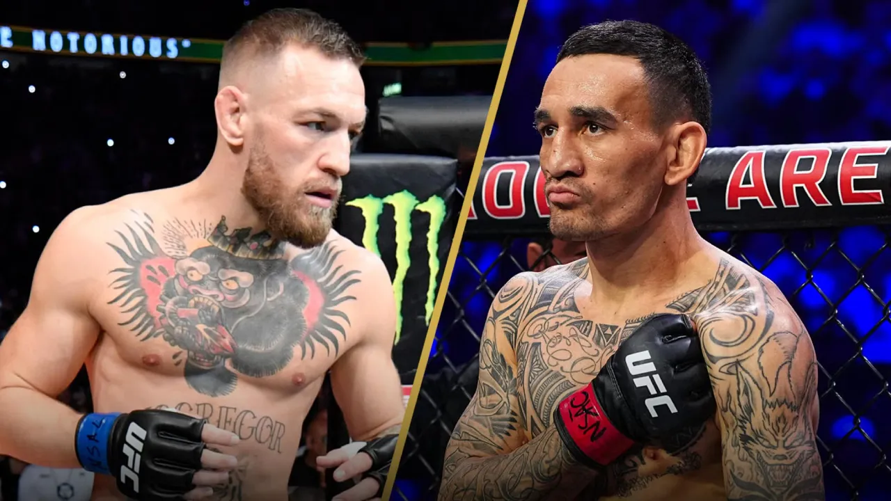 Conor McGregor (kiri) dan Max Holloway. (Foto: Fight TV)