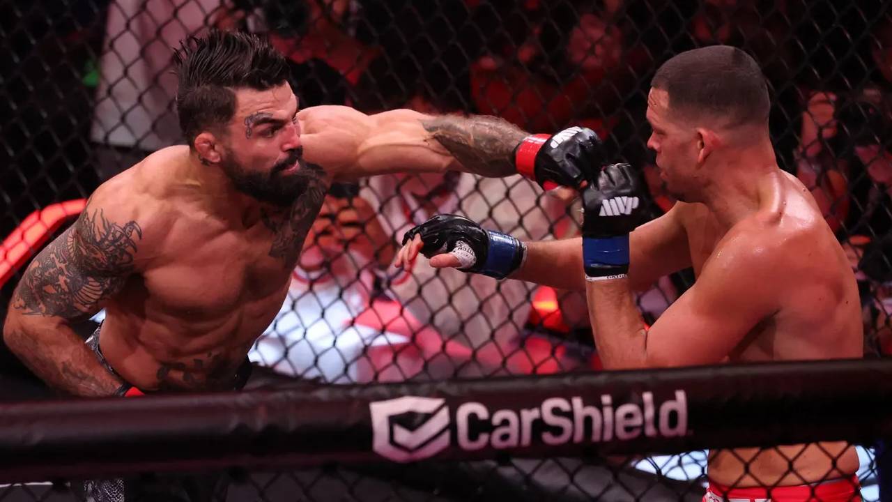 Mike Perry Hentikan Nate Diaz lewat Kemenangan TKO di Round Kedua