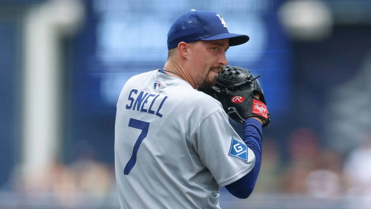 Masalah cedera Blake Snell menjadi pukulan tambahan bagi rotasi pitcher Dodgers yang musim ini sudah diganggu sejumlah persoalan kebugaran pemain. (Foto: AP)