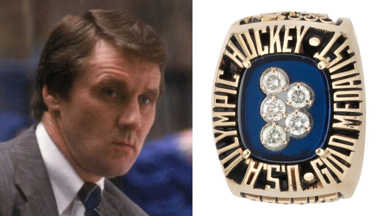 Cincin tersebut merupakan satu-satunya penghargaan yang diterima Herb Brooks setelah keberhasilan Amerika Serikat merebut medali emas Olimpiade 1980. (Foto: AP)