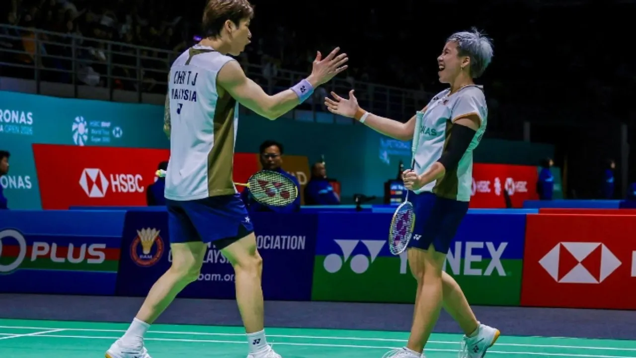Tang Jie/Ee Wei Tantang Amri/Nita di 16 Besar Malaysia Masters 2026