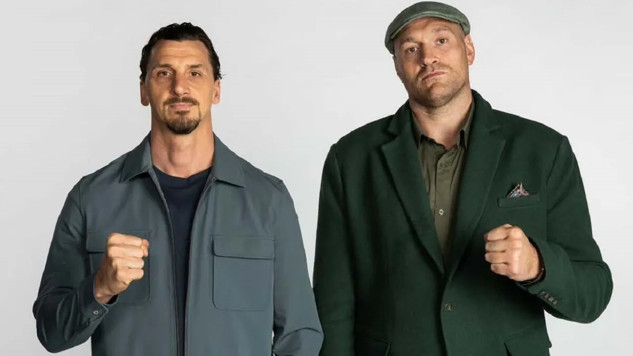 Foto Zlatan Ibrahimovic dan Tyson Fury Bukan Untuk Pertandingan Tinju