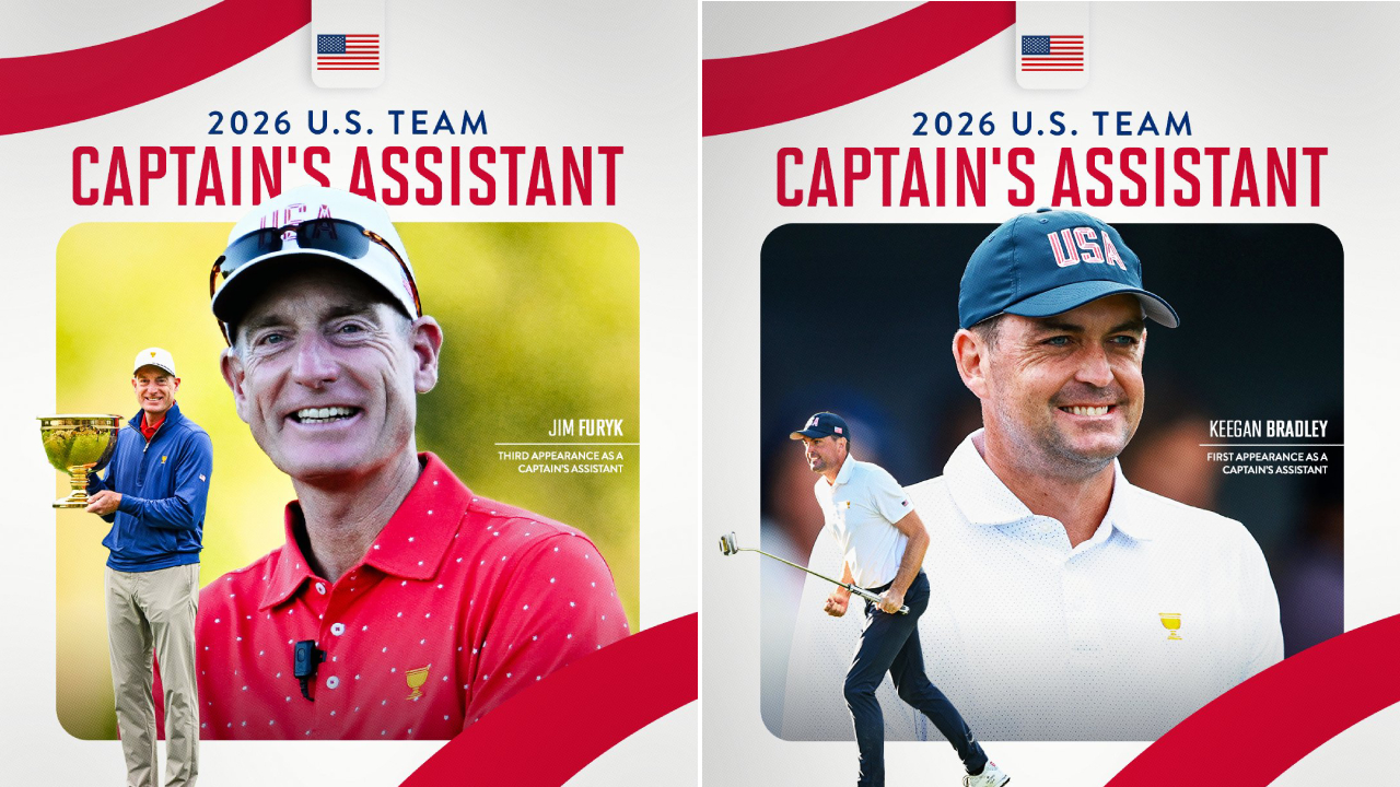Jim Furyk dan Keegan Bradley Jadi Asisten Kapten Tim AS Presidents Cup 2026