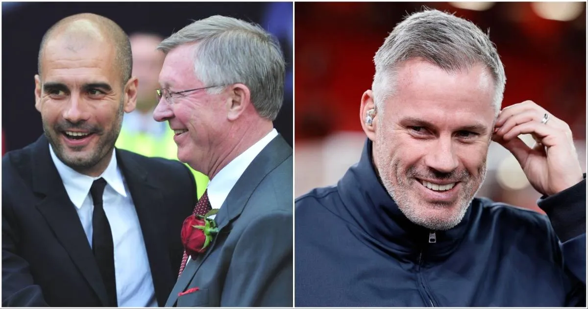Jamie Carragher Soroti Debat Panas Antara Sir Alex dan Guardiola - sumber: (givemesport)
