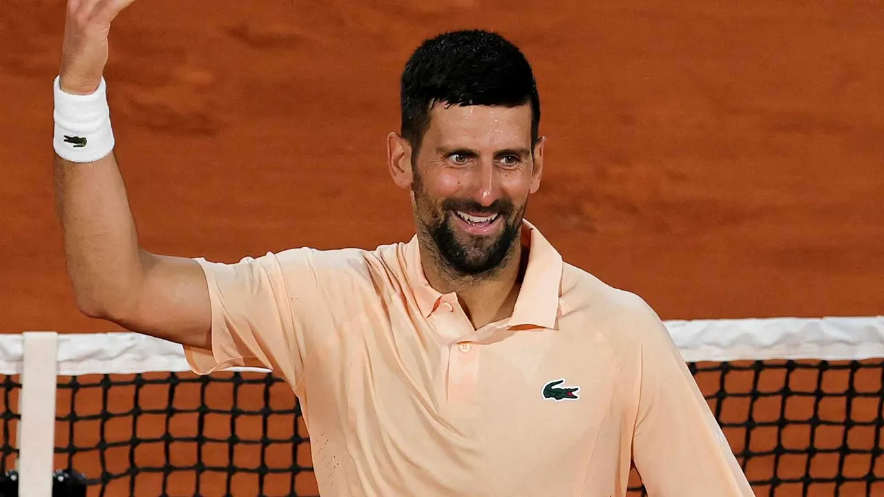 Hasil French Open: Novak Djokovic Lulus Tantangan Giovanni Mpetshi Perricard